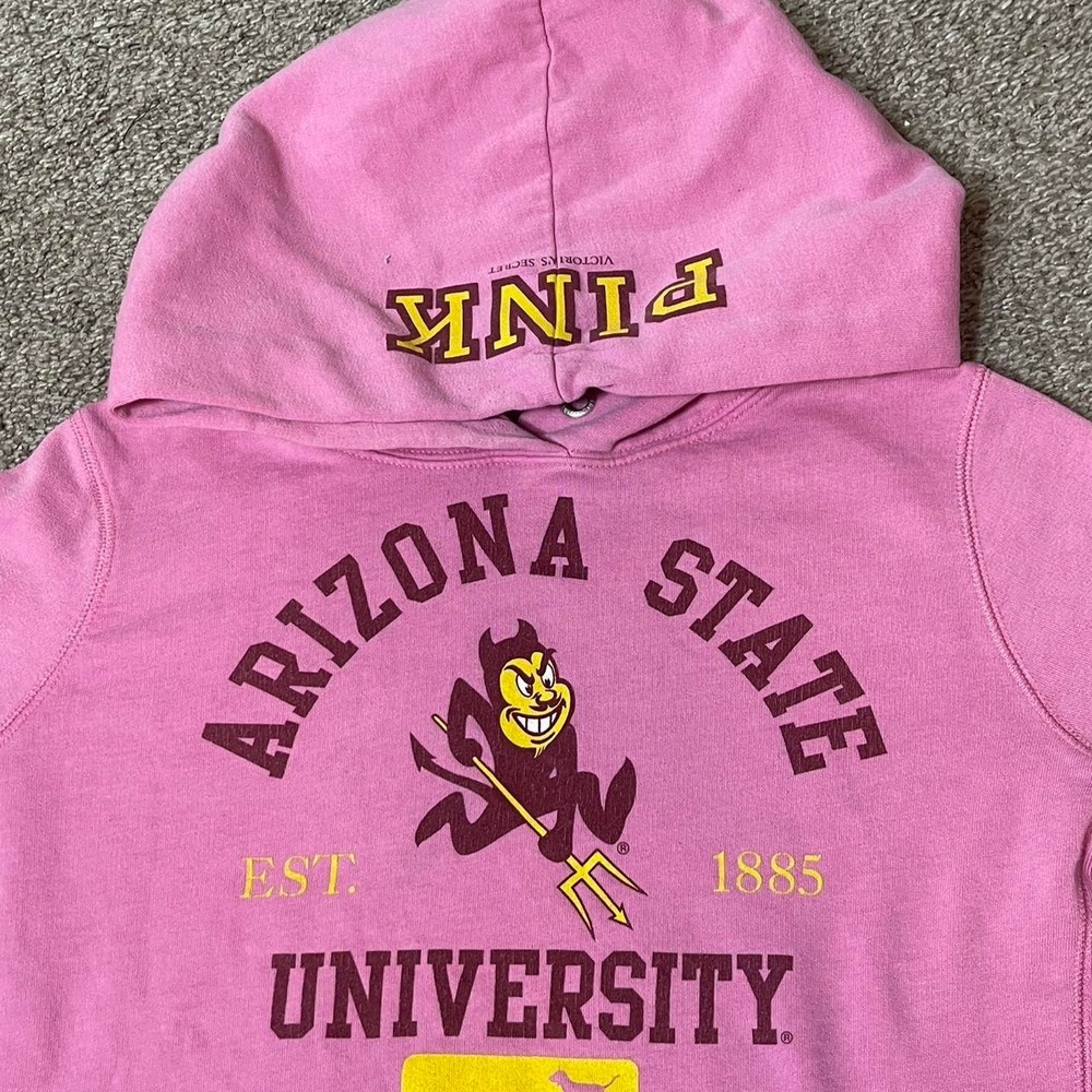 Pink y2k 2008 Arizona State University hoodie - Picture 4 of 8